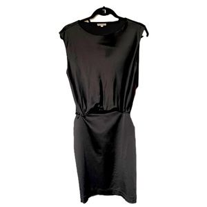 Emporio Armani Black Midi Dress with Timeless Elegance